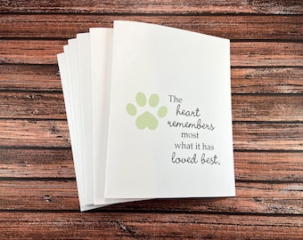 6 Pet Sympathy Cards, Imperfect Lot, dog cat loss, veterinarian, bulk pack