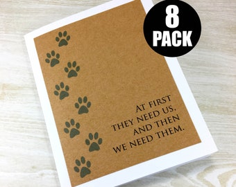 Pet Sympathy Card bulk 8 pack, Dog Sympathy, Cat Sympathy, Loss of Pet, Rainbow Bridge, Condolence, Sorry, for Your Loss, bereavement