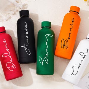 Personalized Stainless Steel Water Bottle,Insulated Bottle,Custom Bottle,Water Bottle with name,Wedding Tumbler,Bridesmaids Tumbler Gifts