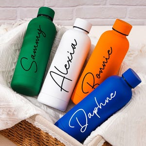 Personalized Insulated Bottle,Custom Bottle,Water Bottle with name,Stainless Steel Water Bottle,Wedding Tumbler,Bridesmaids Tumbler Gifts