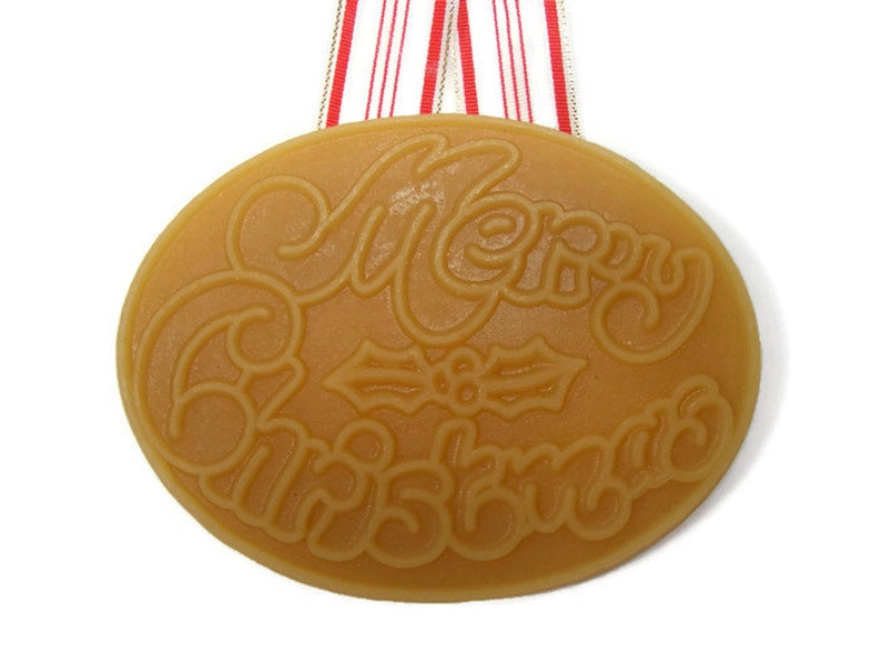 Vintage Beeswax Christmas Ornaments and Silicone Mold Merry Etsy