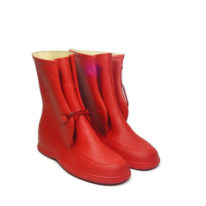 red rubber boots for sale