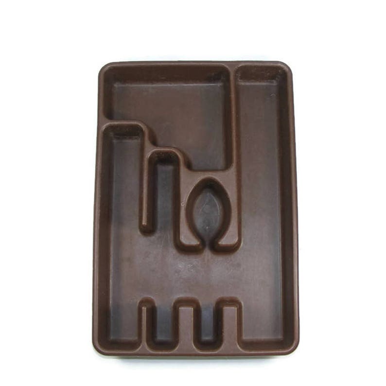 Rubbermaid Cutlery Tray Drawer Organizer Flatware Tray Brown Etsy