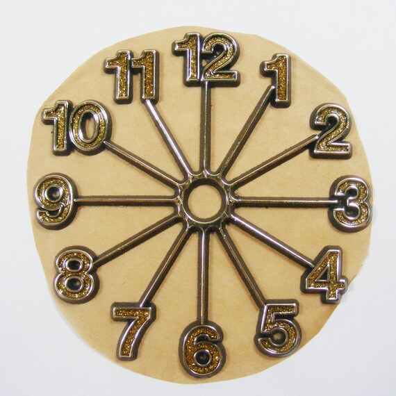 Glitter Gold Clock Face Vintage Clock Face DIY Clock Face Etsy