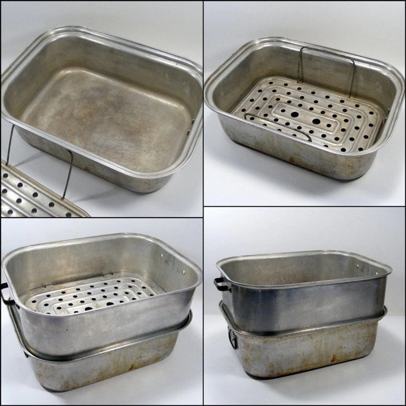 Wear Ever Roaster 5 piece set Large Roaster from Grandma's Etsy