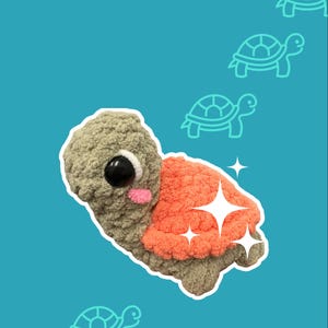 Gehaakte amigurumi schildpad knuffel | Handgemaakt speelgoed | Gehaakte schildpadknuffel | Knuffeldier