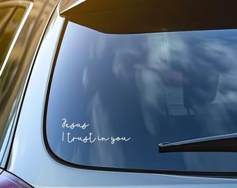 Adesivo in vinile della Divina Misericordia / Adesivo cattolico impermeabile / Illustrazione religiosa per auto, laptop e borraccia / Regalo cristiano