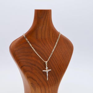 18K Gold Plated Crucifix Necklace | Gold Catholic Necklace | Crucifix Necklace Gift | Catholic Gift Ideas image 3
