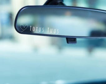 Catholic Vinyl Decal – Totus Tuus Vinyl Sticker, Waterproof Faith Art for Car, Laptop & Water Bottle