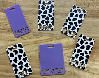 Aangepaste acrylbadge Buddy - gepersonaliseerde ID-houder - medisch, verpleegkundige, laboratorium