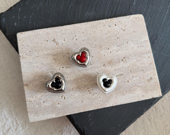 Heart Shoe Charms – Cartoon Mouse Style Accessories