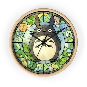Reloj de pared de Totoro, adorable dibujo animado, decoración para dormitorio infantil, decoración de habitación infantil, regalo de animación japonesa, regalo de cumpleaños
