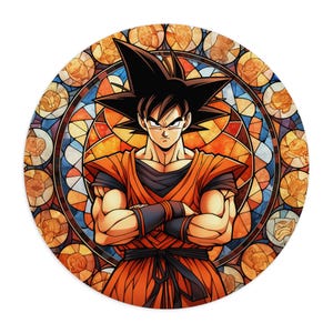 Mouse Pad, Dragon Ball Z Goku Design, Gaming Mat, Anime Desk Decor, Office Accessories, Gift for Anime Fan, Custom Mousepad