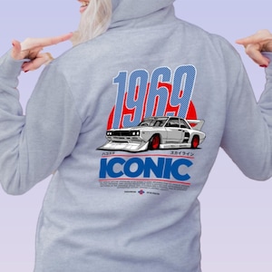 1969 Iconic Japanese Street Car Racing Hoodie | JDM Vintage Urban Streetwear