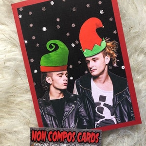 Matty and George The 1975 Christmas Card