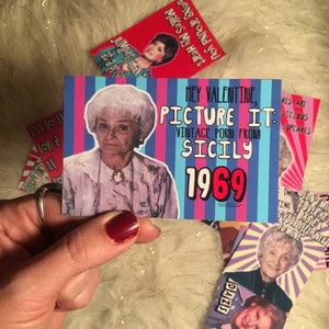 Golden Girls Set mit 16 Mini Valentines Bild 7