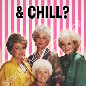 Cartão Golden Girls, em branco, dia dos namorados, dia dos namorados, aniversário, pensando em você