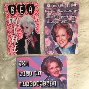 Golden Girls Set mit 16 Mini Valentines Bild 9