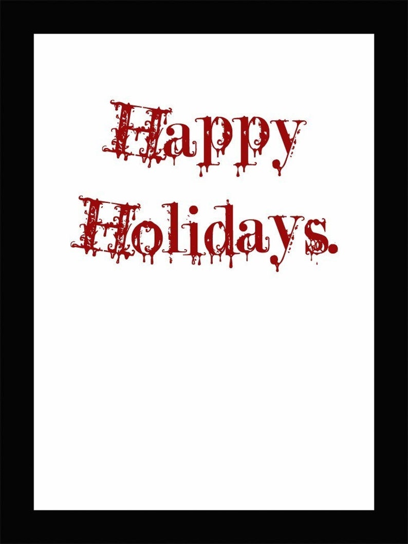 Jeffrey Dahmer Holiday Card Serial Killer Christmas Etsy