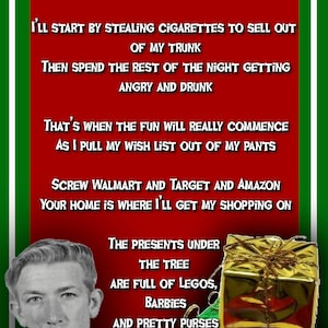 Richard Speck Christmas card