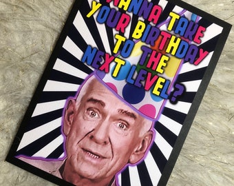 Heaven's Gate Next Level Birthday Card Cult Leaders Mass Murder Marshall Applewhite