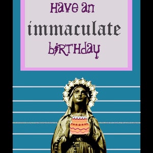 Virgin Mary birthday card image 1