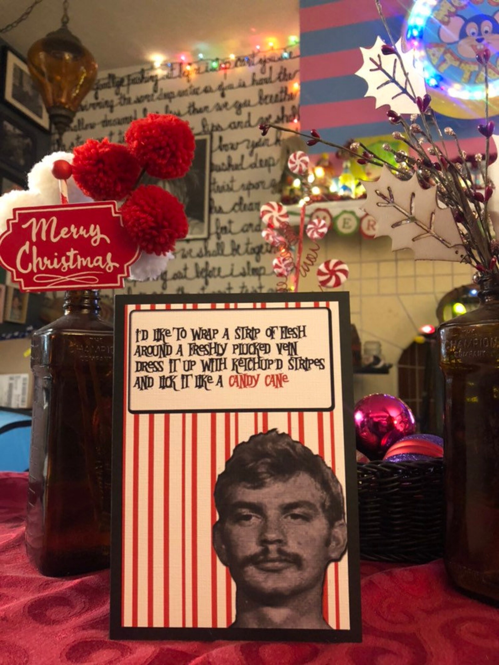 Jeffrey Dahmer Holiday Card Serial Killer Christmas Etsy