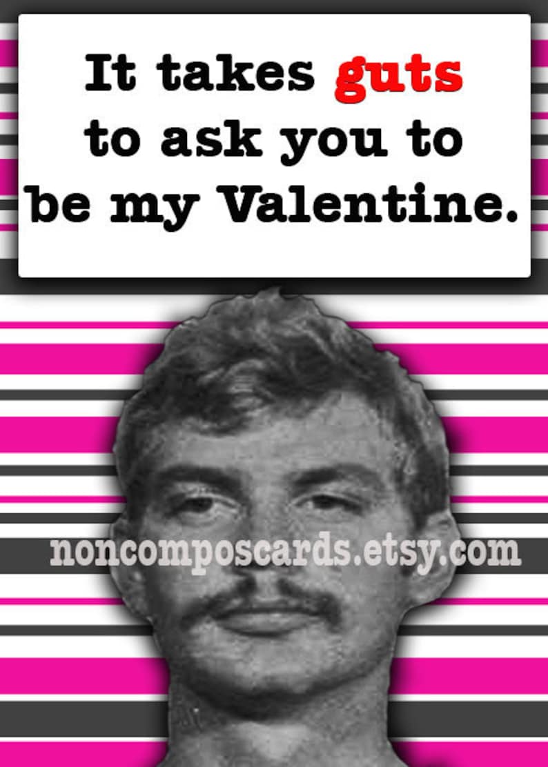 Jeffrey Dahmer Serial Killer Valentine Card | Etsy