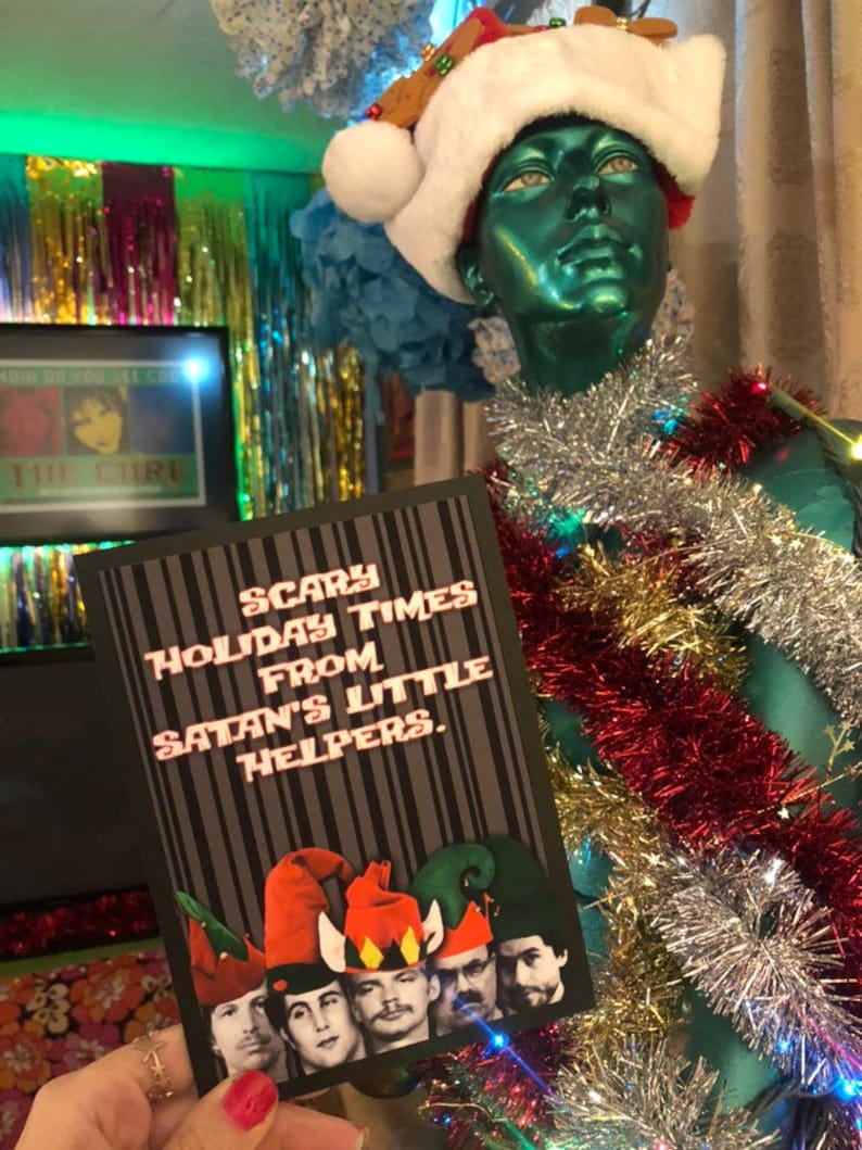 Satan's Little Helpers Holiday Card Serial Killers Elves Etsy
