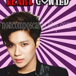 Lee Taemin SHINee Valentine Jubiläum Liebeskarte