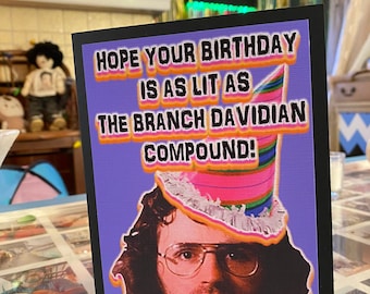 David Koresh Birthday Card Waco