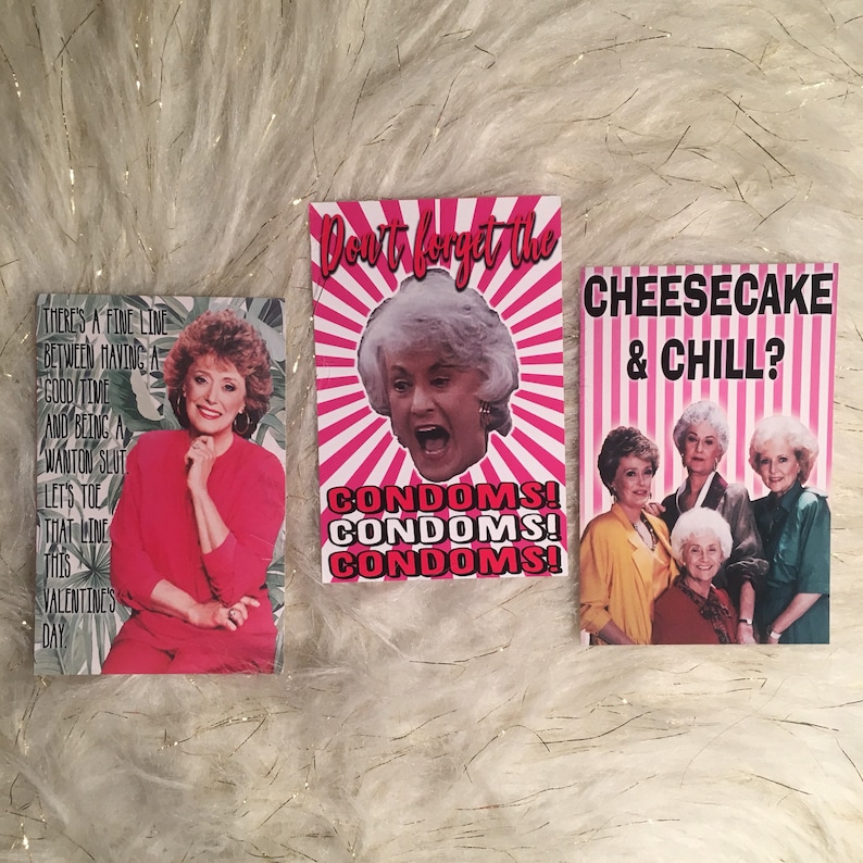 Golden Girls Set mit 16 Mini Valentines Bild 8