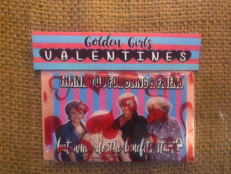 Golden Girls Set mit 16 Mini Valentines Bild 10