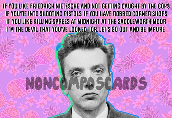 Ian Brady Valentine Pina Colada Serial Killer Love True Crime Etsy Espana
