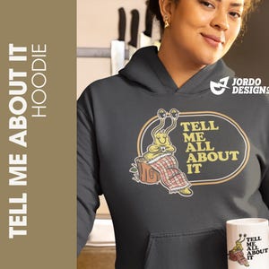 Cuéntamelo todo / Sudadera con capucha acogedora de Banana Slug / Dibujo animado vintage
