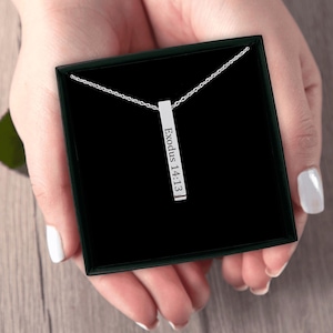 Custom Bible Verse Necklace –Personalized Christian Jewelry Gift for Men & Women –Engraved Scripture Pendant –Faith-Based Religious Necklace
