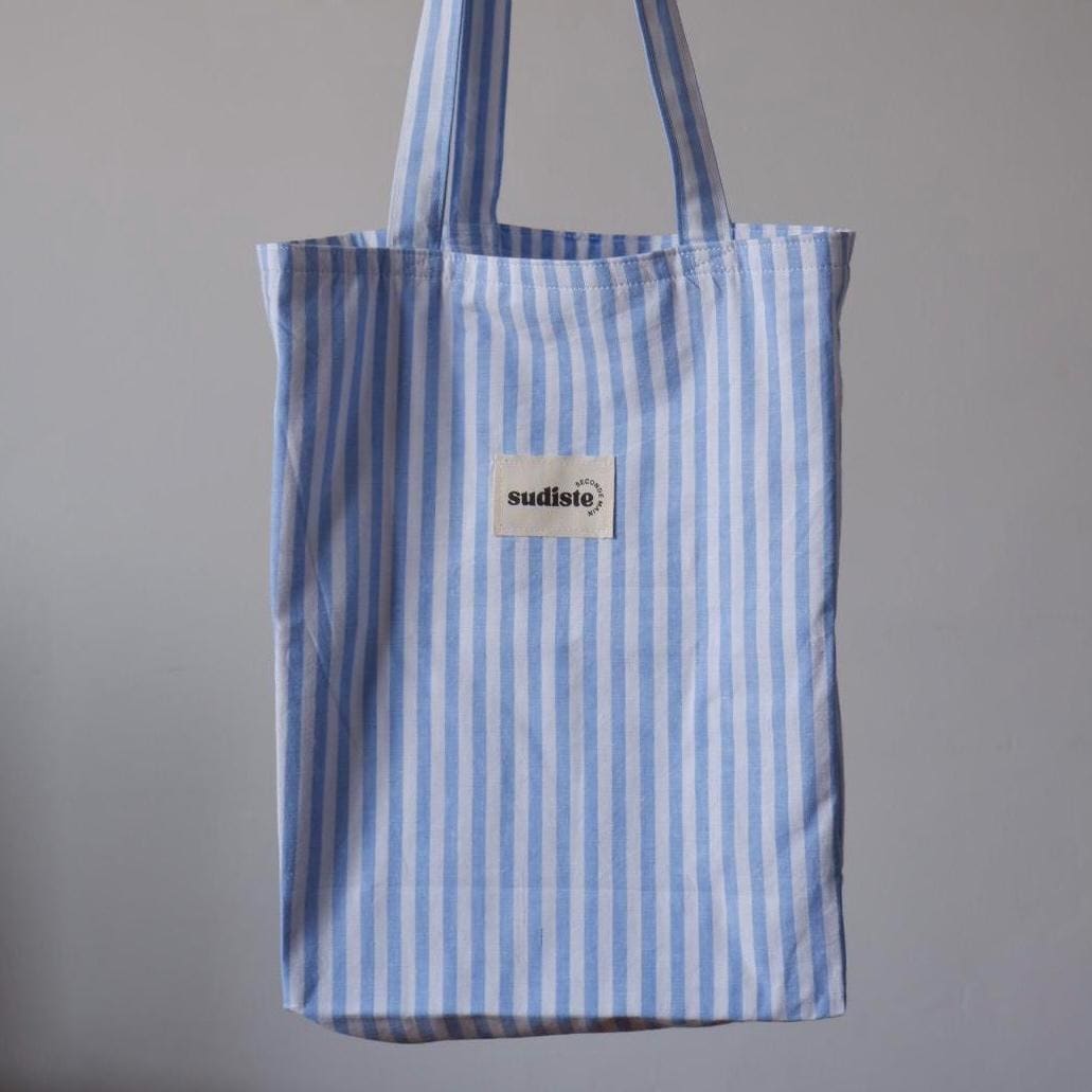 Sac à bandoulière Hobo polyvalent à rayures verticales pour
