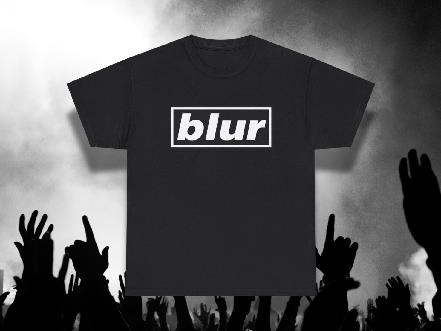 Blur Oasis Parody T-shirt – 90s Britpop Unisex Tee