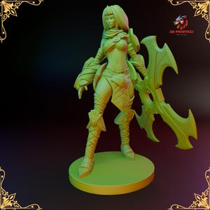 Fichier STL imprimable Sivir 3D de League of Legends - objet de collection pour le jeu, accessoire de cosplay