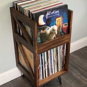 Vinyl Record Crate Storage and Display Furniture Organize Your Records in Style with the Tallboy Rebel LP