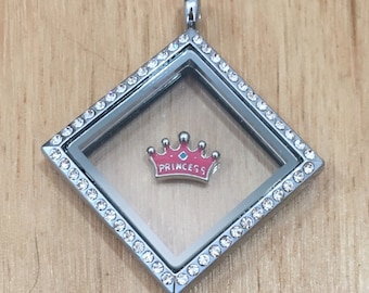 Princess Crown Charm for Floating / Living Lockets