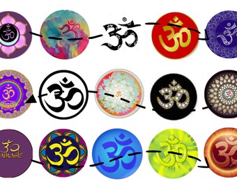Ohm 1 inch circle digital download