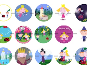 Ben und Holly 1 Zoll Kreise zum Download