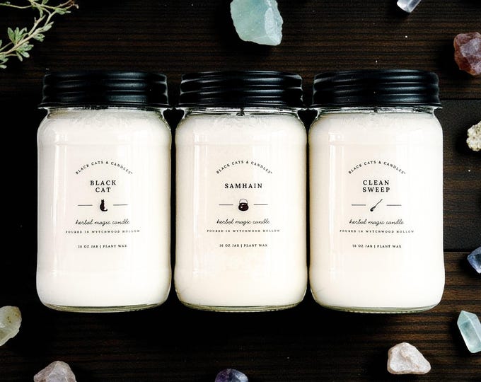 Featured listing image: Herbal Magic 100% Soy Candles