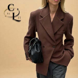 Women&#39;s Fashion Blazer | Lapel Slim Outercoat | Chic Formal Attire | Gift for Her