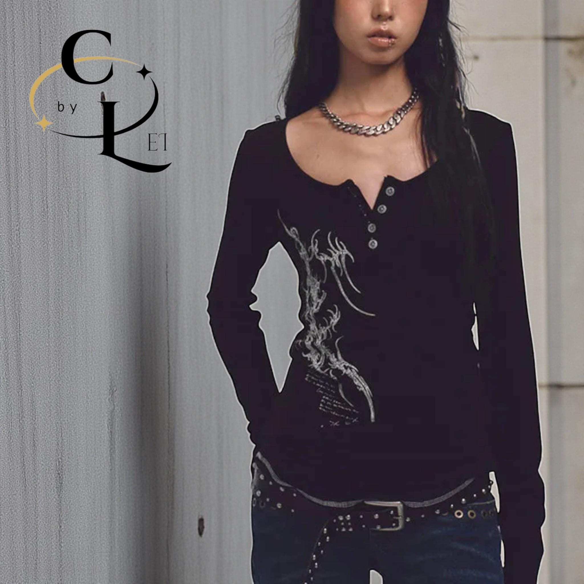 Long Sleeve Y2k - Etsy Canada