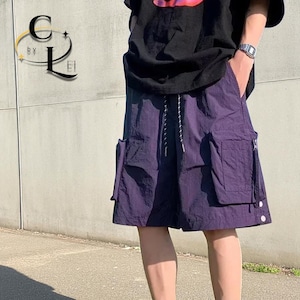 Multi Pocket Cargo Shorts | Men Baggy Streetwear Shorts | Casual Summer Outfit | Oversized Hip Hop Shorts | Gift for Him