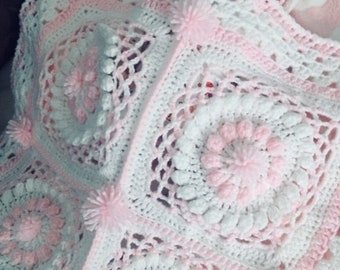 Rosaline baby cover crochet pattern