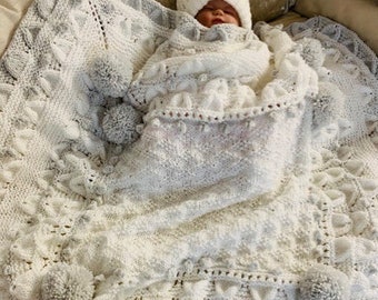 SERENDIPITY baby blanket knitting pattern pdf