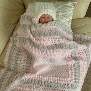 MOON DUST baby blanket knitting pattern pdf